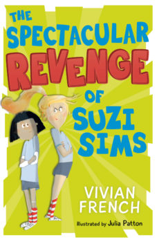 book cover with picture of suzi sims and teacher miss grit stood back to back